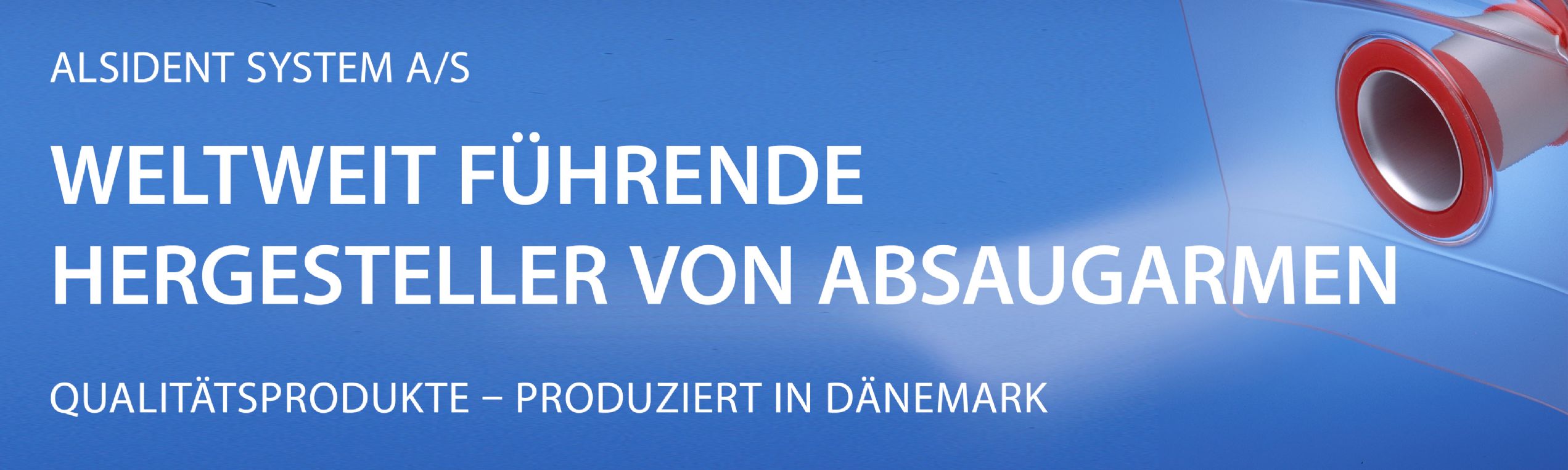 Alsident System A/S - Gesundheit am Arbeitsplatz mit Absaugarmen von Alsident System, die effizient Schadstoffe erfassen. Qualität hat hohen Stellenwert bei Alsident System  